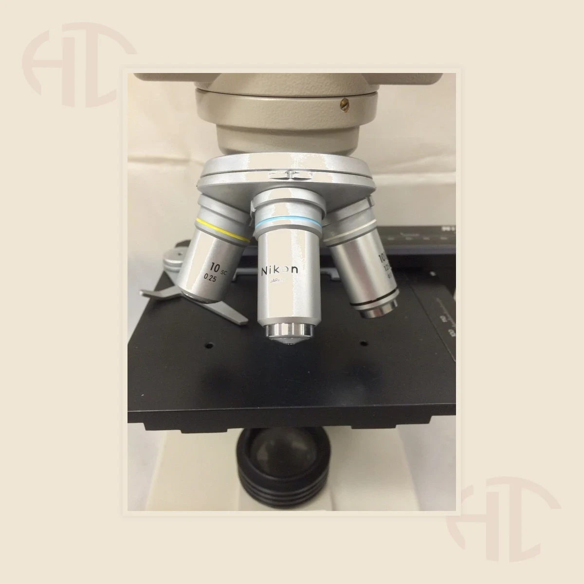Nikon Model SC Binocular Microscope view 3